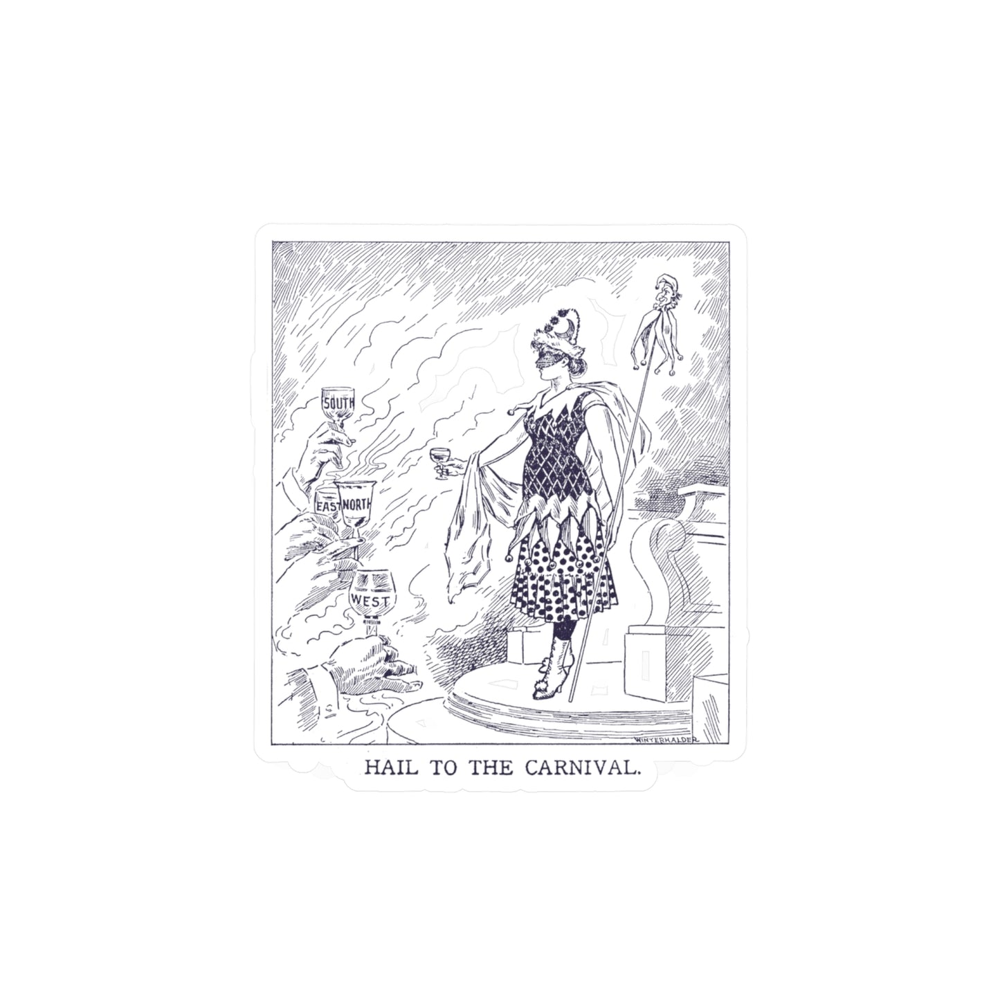 Kings and Clowns Kiss-Cut Vinyl Sticker