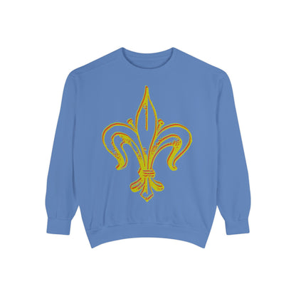 Sweatshirt - Fleur-de-Lis with Stained Glass Back